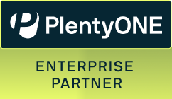 PlentyONE Enterprise Partner Badge — Shopexperten ist offizieller PlentyONE Enterprise Partner
